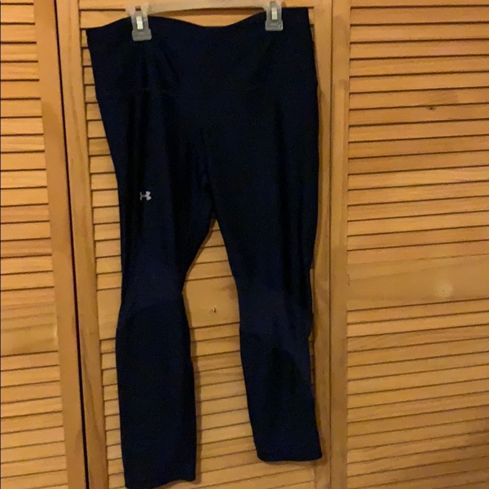 Navy blue rock compression shorts